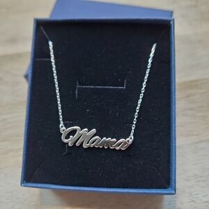 Mama Sterling Silver Necklace